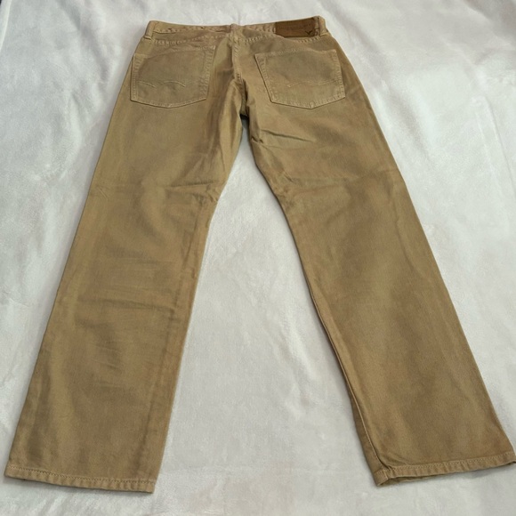 AMERICAN EAGLE OUTFITTERS Men’s Light Brown / Tan Straight Leg Jeans -size 28/30 - Picture 5 of 6